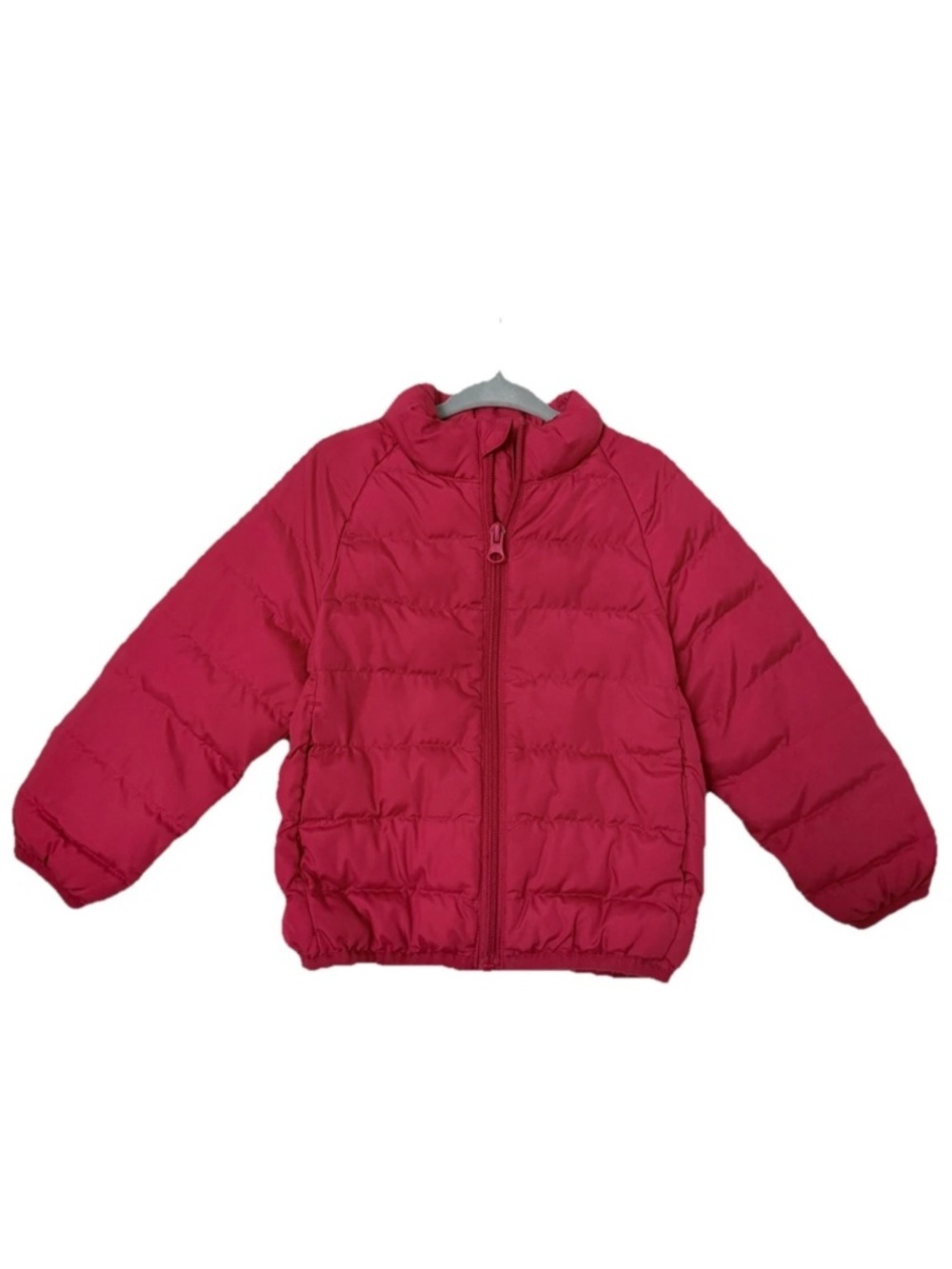 Wonder Nation Unisex 2T Red Puffer Full Zip Pocketed Polyester Jacket Coat